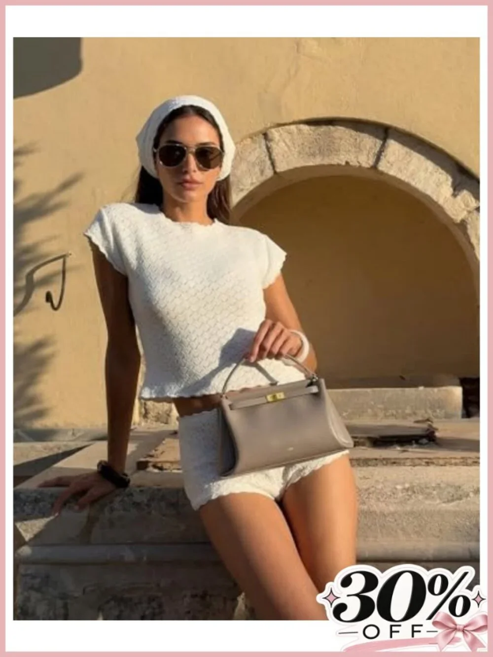 Vegan Leather Satchel Top Handle Crossbody Bag Twist Lock